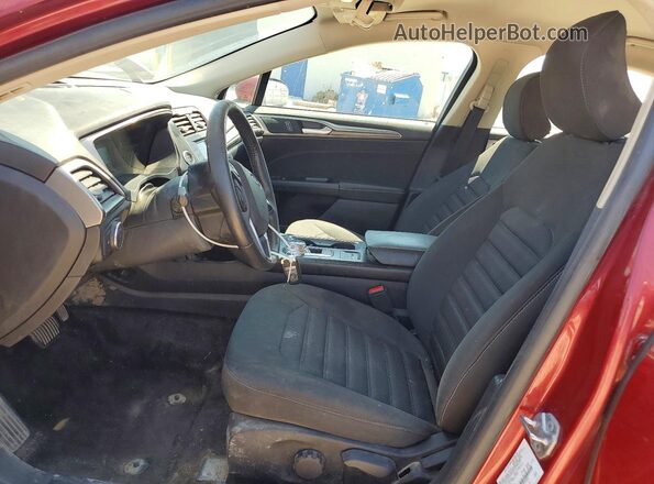 3FA6P0G77HR274564 2017 FORD FUSION Red Вид салону спереду