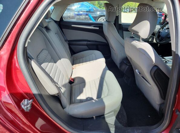 3FA6P0G78GR295924 2016 FORD FUSION Red Вид задніх сидінь