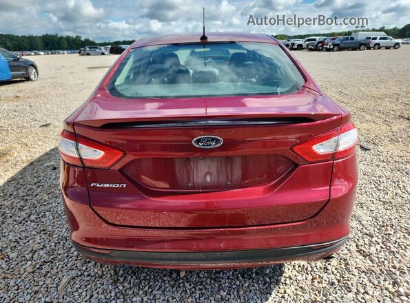 3FA6P0G78GR295924 2016 FORD FUSION Red Вид ззаду