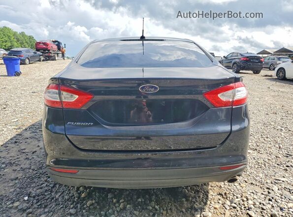 3FA6P0G78GR375496 2016 FORD FUSION Black Вид ззаду
