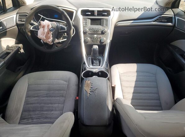 3FA6P0G78GR375496 2016 FORD FUSION Black Вид панелі приладів