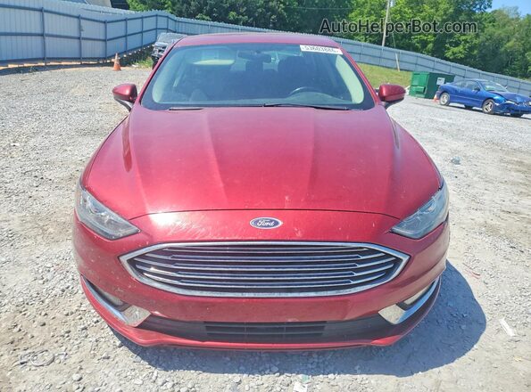 3FA6P0G78HR139464 2017 FORD FUSION Maroon წინა ხედი