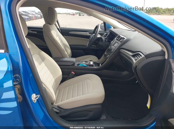 3FA6P0G78LR196708 2020 FORD FUSION Blue Vista interior delantera
