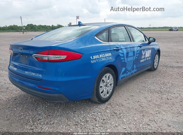3FA6P0G78LR196708 2020 FORD FUSION Blue Trasero derecho