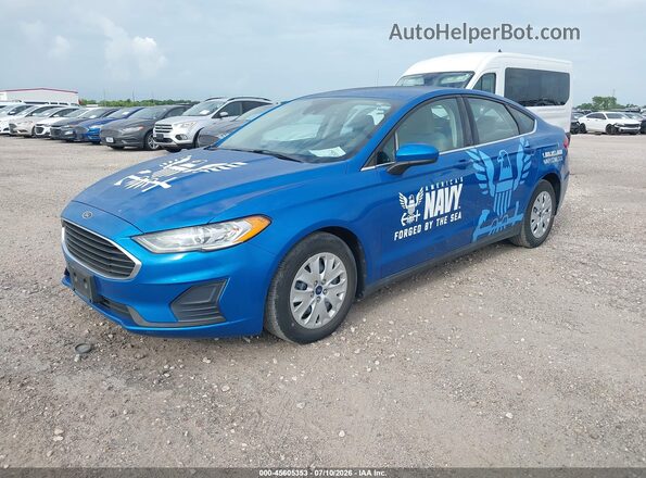 3FA6P0G78LR196708 2020 FORD FUSION Blue Vista tres cuartos delantera izquierda