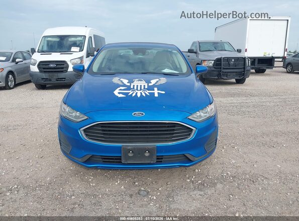 3FA6P0G78LR196708 2020 FORD FUSION Blue Vista del salpicadero