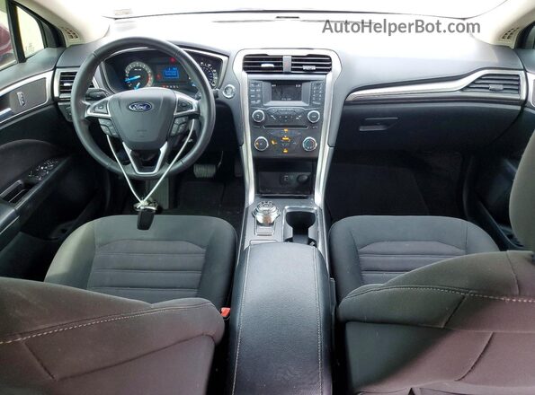 3FA6P0G7XHR107745 2017 FORD FUSION Красный Вид панели приборов
