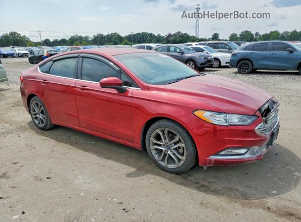 3FA6P0G7XHR107745 2017 FORD FUSION Красный Передняя правая четверть