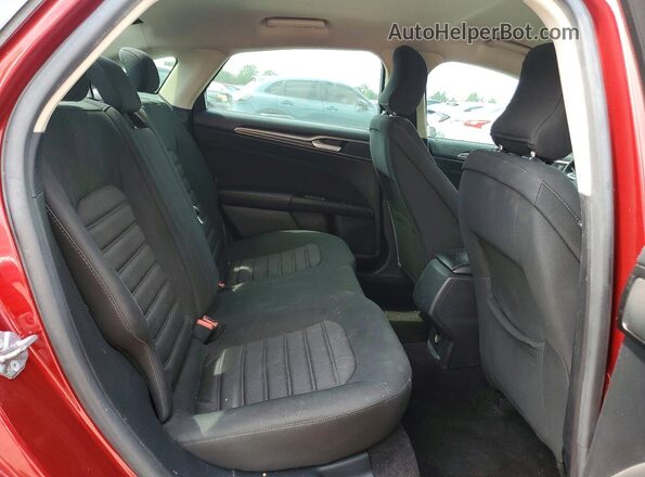 3FA6P0G7XHR107745 2017 FORD FUSION Красный Вид задних сидений