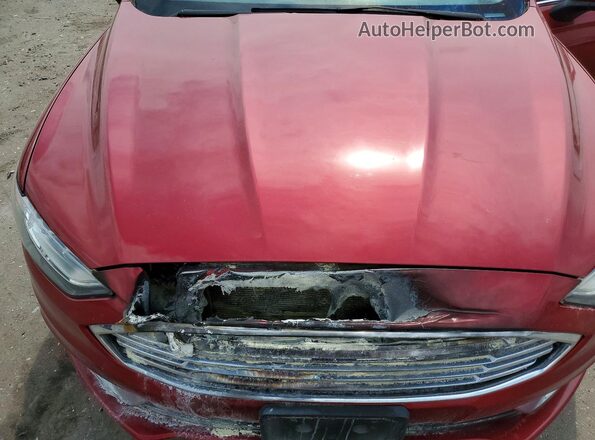 3FA6P0G7XHR107745 2017 FORD FUSION Красный Вид задней части салона