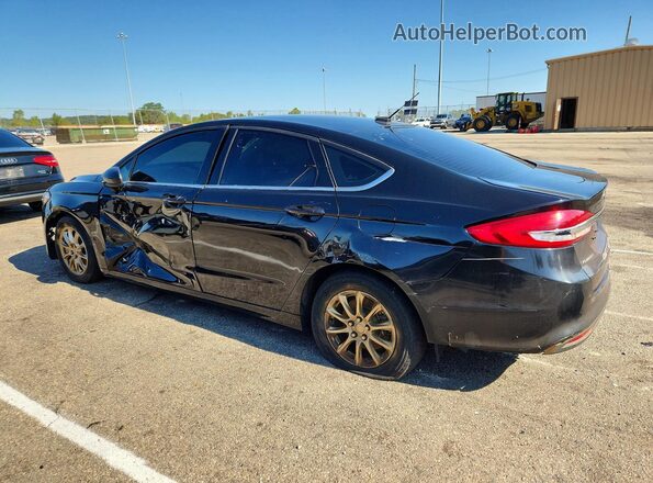 3FA6P0G7XJR201582 2018 FORD FUSION Черный Задняя левая четверть