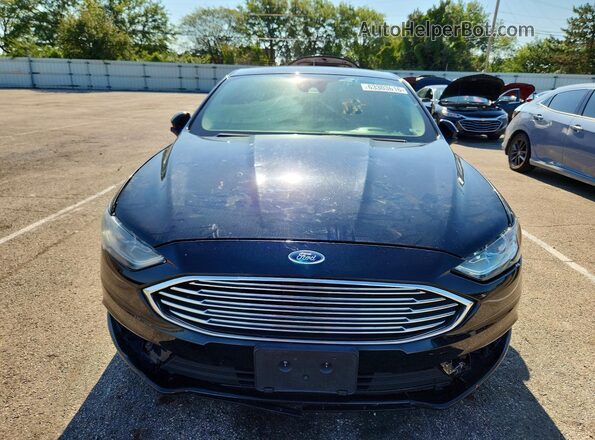 3FA6P0G7XJR201582 2018 FORD FUSION Черный Вид спереди