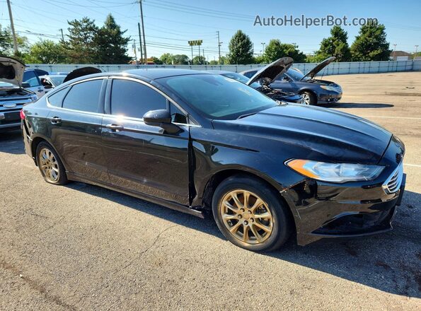3FA6P0G7XJR201582 2018 FORD FUSION Черный Передняя правая четверть
