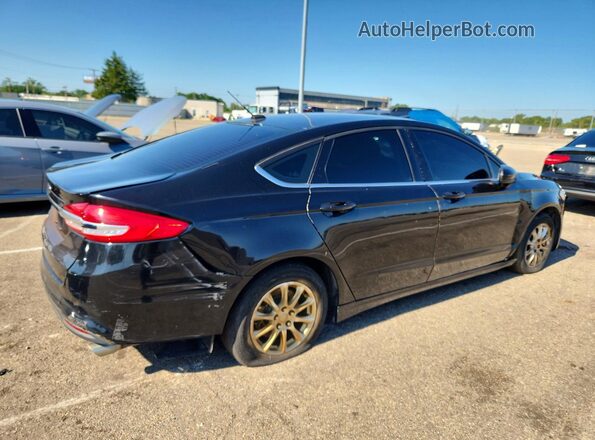 3FA6P0G7XJR201582 2018 FORD FUSION Черный Задняя правая четверть