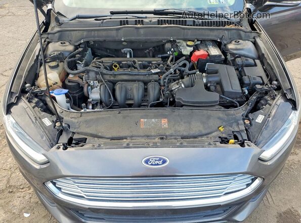 3FA6P0H70GR129248 2016 FORD FUSION Серый Вид задней части салона