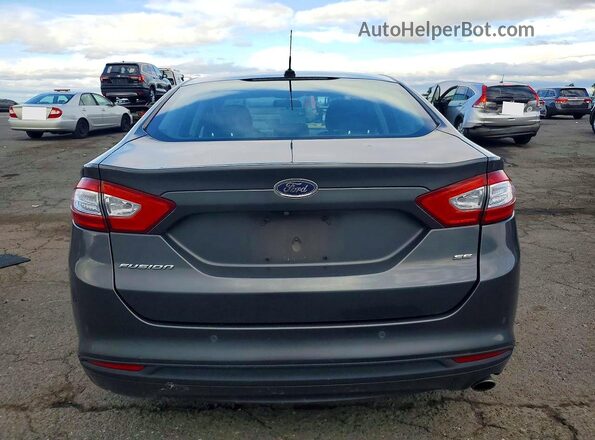 3FA6P0H70GR129248 2016 FORD FUSION Серый Вид сзади