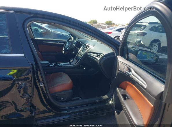 3FA6P0H70GR166204 2016 FORD FUSION Черный Вид салона спереди