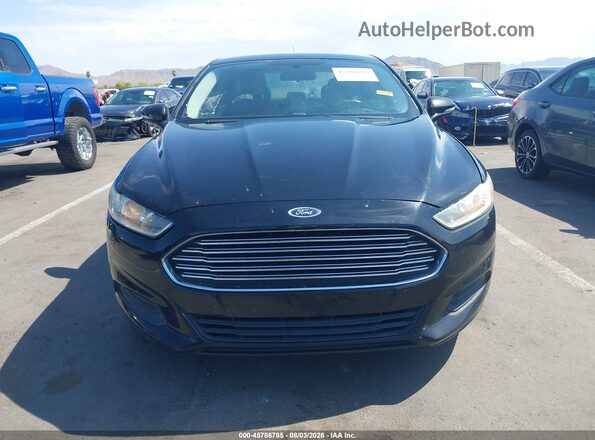 3FA6P0H70GR166204 2016 FORD FUSION Черный Вид задней части салона