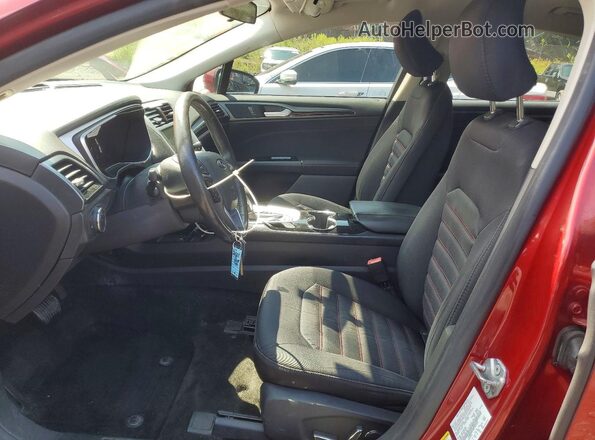3FA6P0H70GR242522 2016 FORD FUSION Burgundy წინა სალონის ხედი