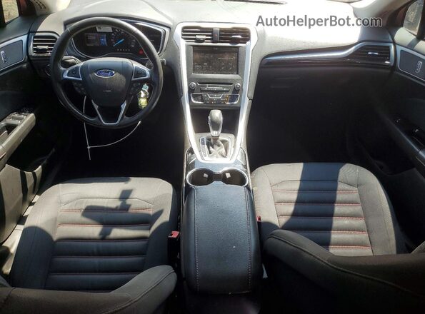 3FA6P0H70GR242522 2016 FORD FUSION Burgundy წინა პანელის ხედი