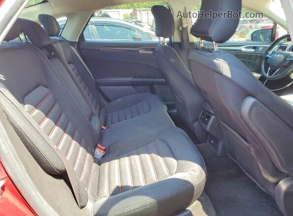 3FA6P0H70GR242522 2016 FORD FUSION Burgundy უკანა სავარძლების ხედი