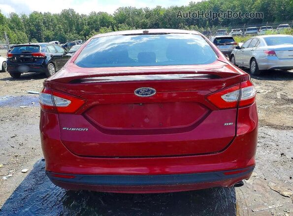 3FA6P0H70GR242522 2016 FORD FUSION Burgundy უკანა ხედი