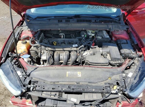 3FA6P0H70GR242522 2016 FORD FUSION Burgundy უკანა სალონის ხედი