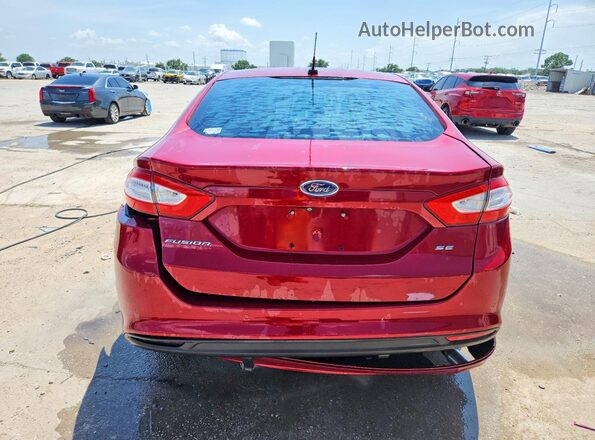 3FA6P0H70GR274757 2016 FORD FUSION Red უკანა ხედი