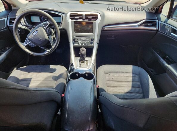 3FA6P0H70GR274757 2016 FORD FUSION Red წინა პანელის ხედი