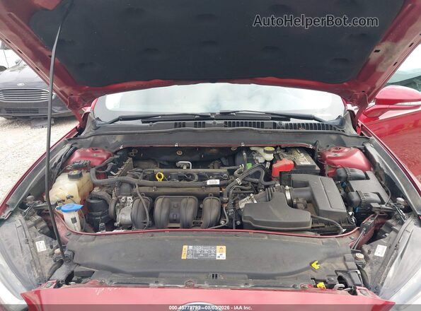 3FA6P0H70GR299867 2016 FORD FUSION Red Rear view