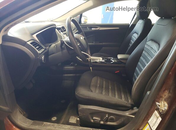 3FA6P0H70GR315212 2016 FORD FUSION Maroon Vista interior delantera