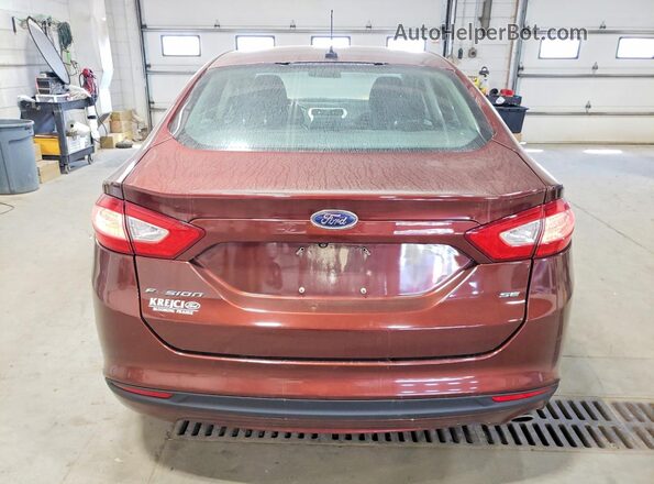3FA6P0H70GR315212 2016 FORD FUSION Maroon Vista trasera