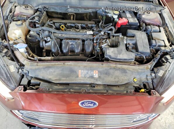 3FA6P0H70GR315212 2016 FORD FUSION Maroon Vista interior trasera
