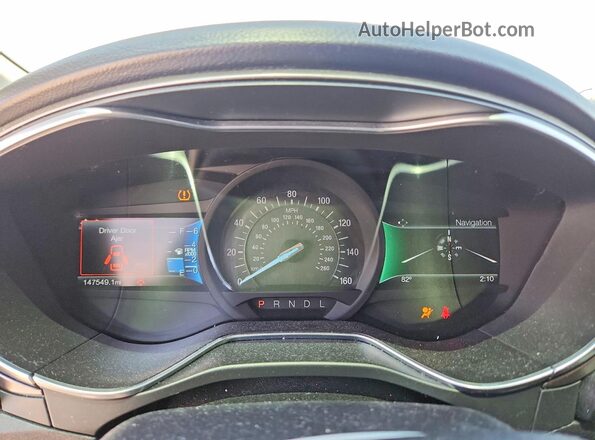 3FA6P0H70HR229576 2017 FORD FUSION Blue Widok zestawu wskaźników
