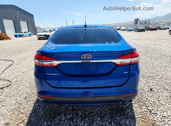 3FA6P0H70HR229576 2017 FORD FUSION Blue Widok z tyłu
