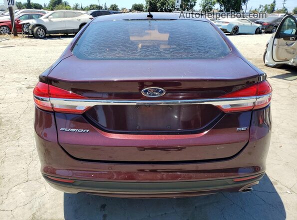 3FA6P0H70HR373354 2017 FORD FUSION Red Հետևի տեսք
