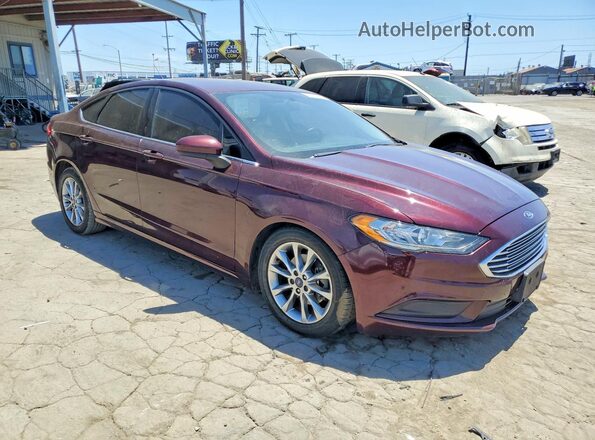 3FA6P0H70HR373354 2017 FORD FUSION Red Առջևի աջ