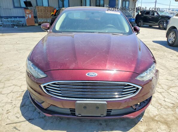 3FA6P0H70HR373354 2017 FORD FUSION Red Դիմացի տեսք