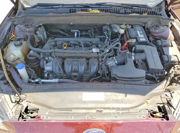 3FA6P0H70HR373354 2017 FORD FUSION Red Սալոնի հետևի տեսք