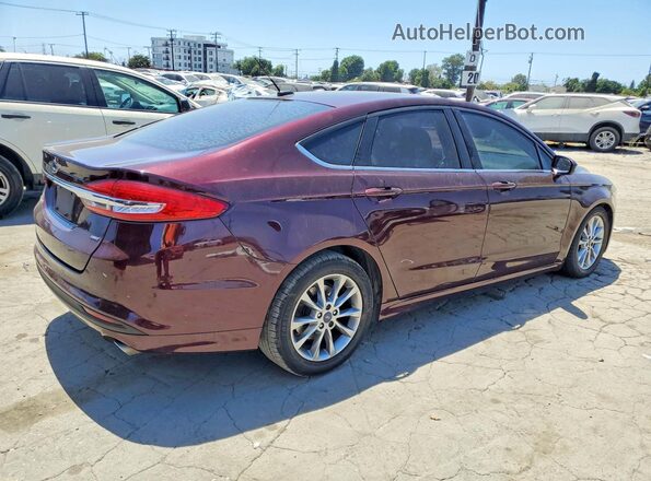 3FA6P0H70HR373354 2017 FORD FUSION Red Հետևի աջ