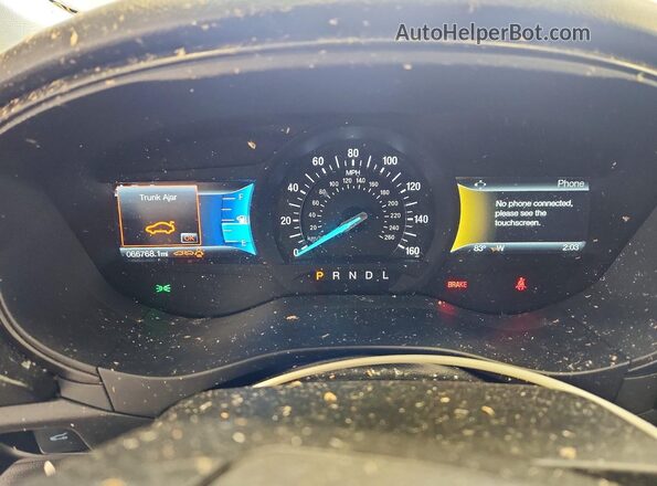 3FA6P0H70JR107922 2018 FORD FUSION Silver Вид щитка приладів
