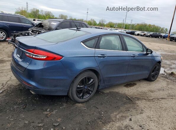 3FA6P0H70JR190834 2018 FORD FUSION Синий Задняя правая четверть