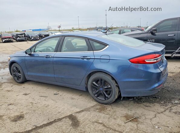 3FA6P0H70JR190834 2018 FORD FUSION Синий Задняя левая четверть