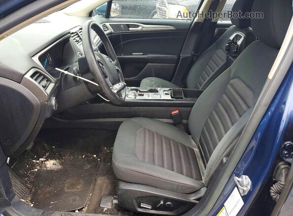 3FA6P0H70JR190834 2018 FORD FUSION Синий Вид салона спереди