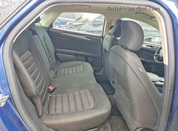3FA6P0H70JR190834 2018 FORD FUSION Синий Вид задних сидений