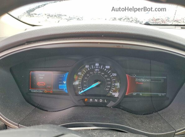 3FA6P0H70JR190834 2018 FORD FUSION Синий Вид щитка приборов