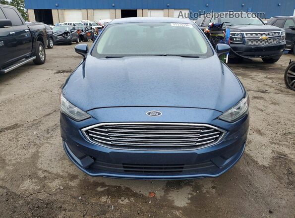 3FA6P0H70JR190834 2018 FORD FUSION Синий Вид спереди