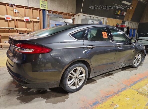 3FA6P0H70JR254208 2018 FORD FUSION Gray Задня права чверть