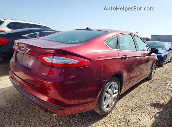 3FA6P0H71GR160508 2016 FORD FUSION Red Widok z przodu