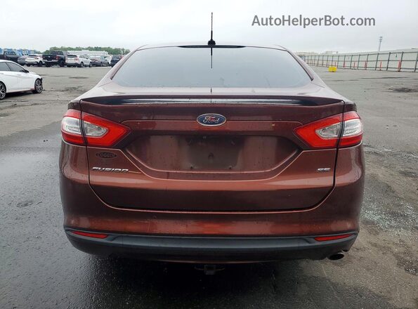 3FA6P0H71GR170245 2016 FORD FUSION Brown Вид ззаду